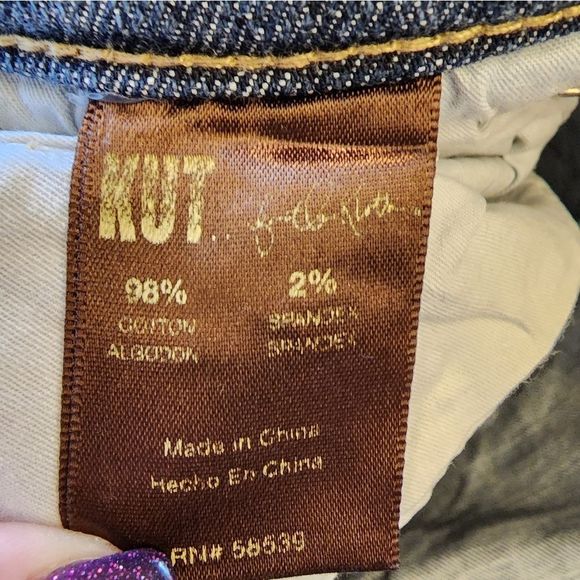 Anthropologie x Kut from the Kloth flare leg jeans size 6 - Picture 4 of 8